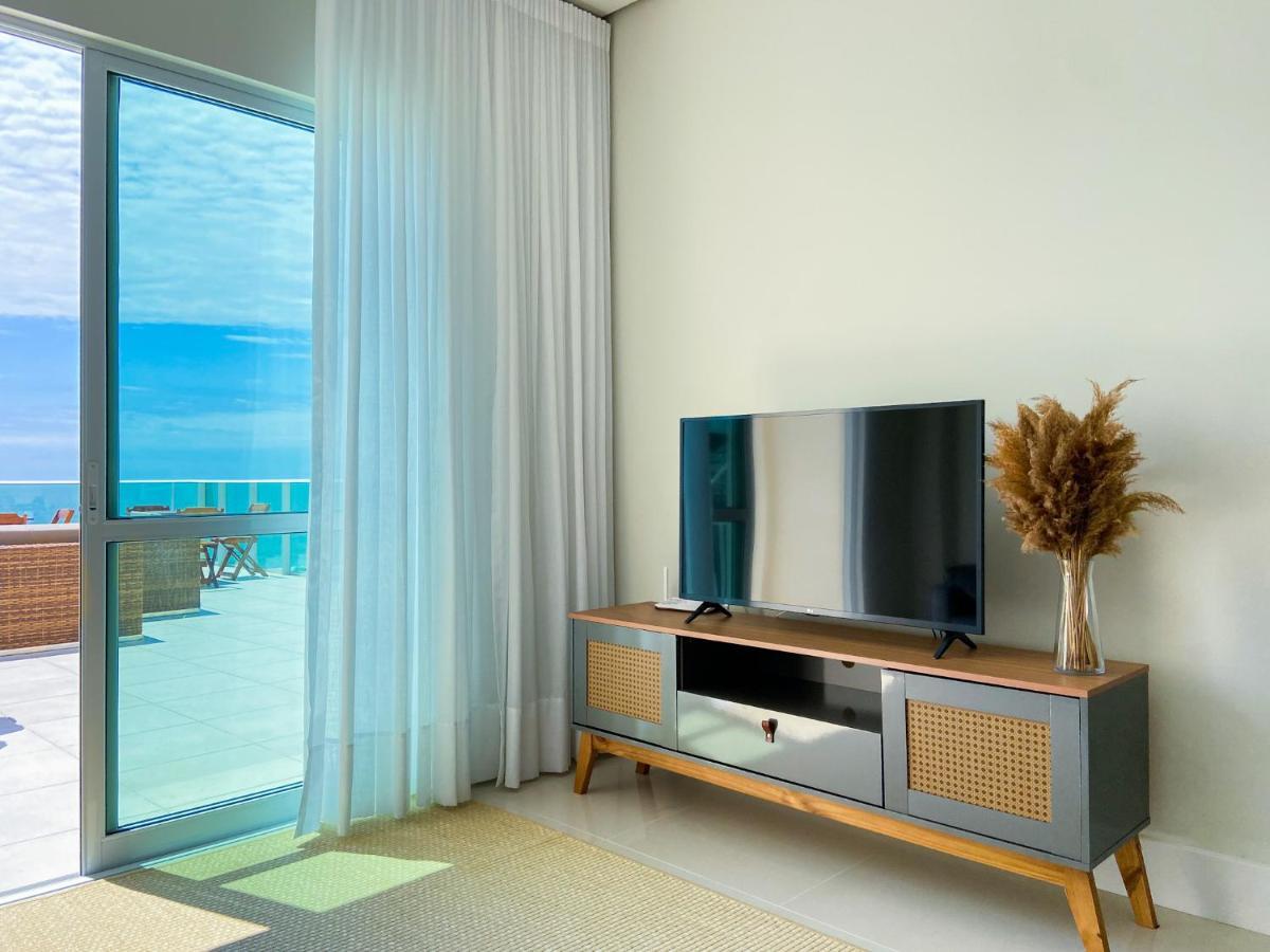 Apartamento Infinito - Cobertura Frente Mar Com Piscina Governador Celso Ramos Exterior foto