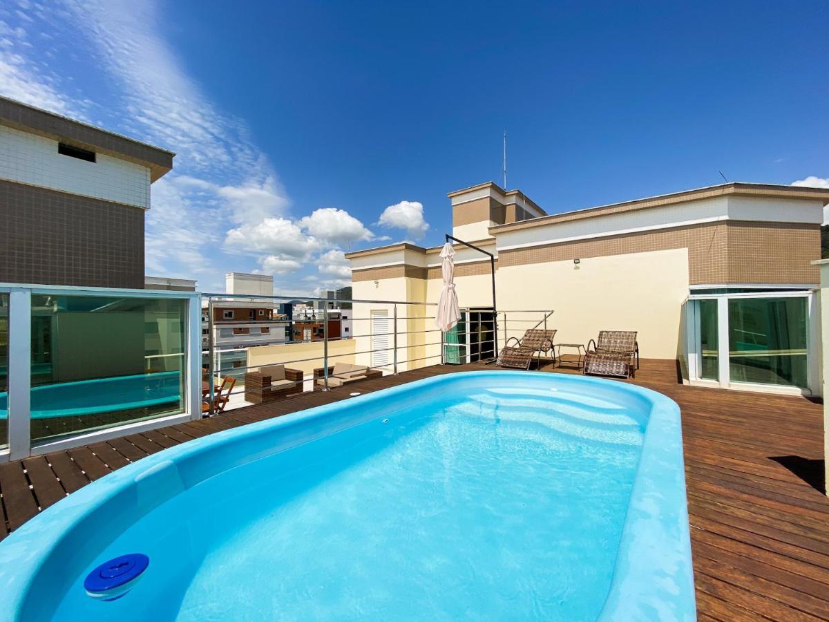 Apartamento Infinito - Cobertura Frente Mar Com Piscina Governador Celso Ramos Exterior foto