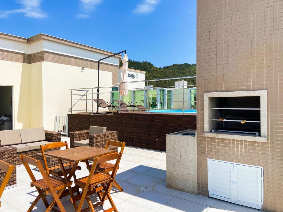 Apartamento Infinito - Cobertura Frente Mar Com Piscina Governador Celso Ramos Exterior foto